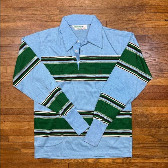 Grand Slam Other - Vintage Striped Rugby Polo Shirt